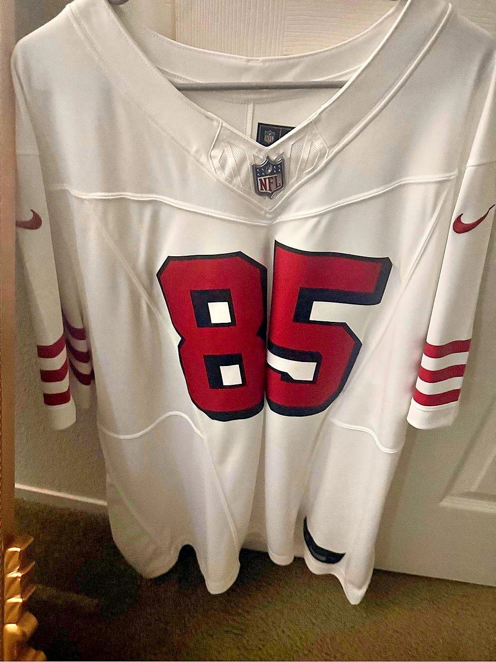 Nike George Kittle San Francisco 49ers Nike Player Game Jersey - White 49ers